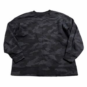 Lululemon Perfectly Oversized Crew (Heritage 365 Camo Deep Coal Multi) Size 8